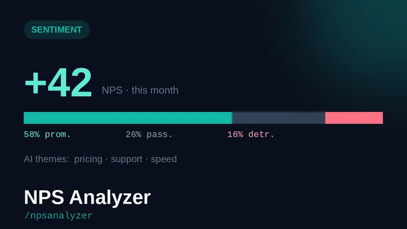 Illustration for NPS sentiment analyzer
